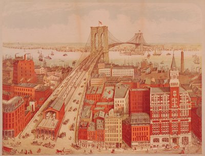 Brooklyn Bridge, ca. 1883 von R. Schwarz